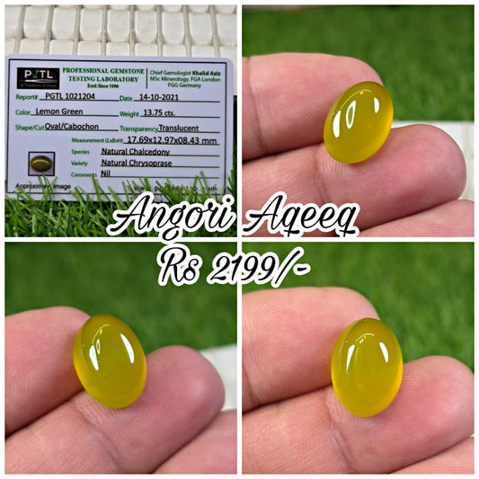 Angori Aqeeq With Lab Certificate