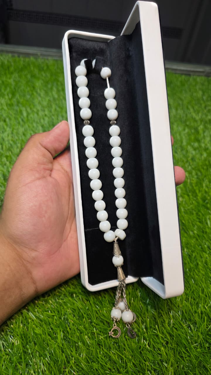 Natural Aqeeq Tasbeeh 33 Beads
