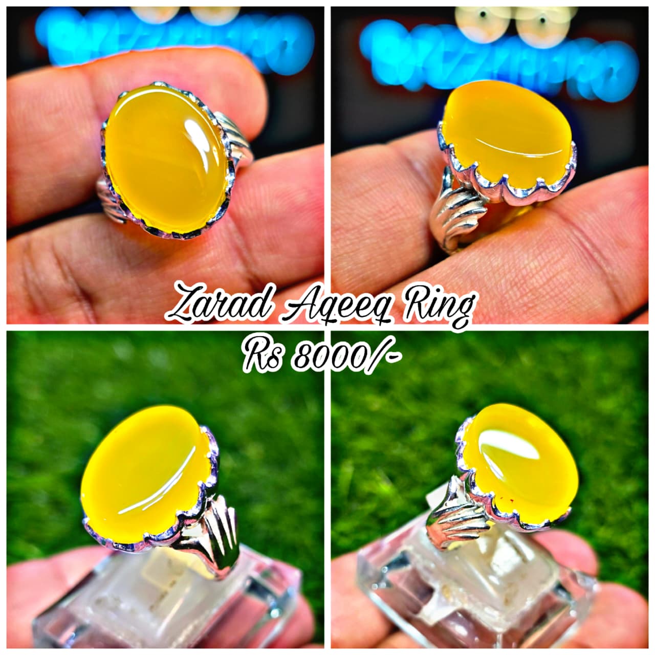 Premium Quality Zarad Aqeeq Ring