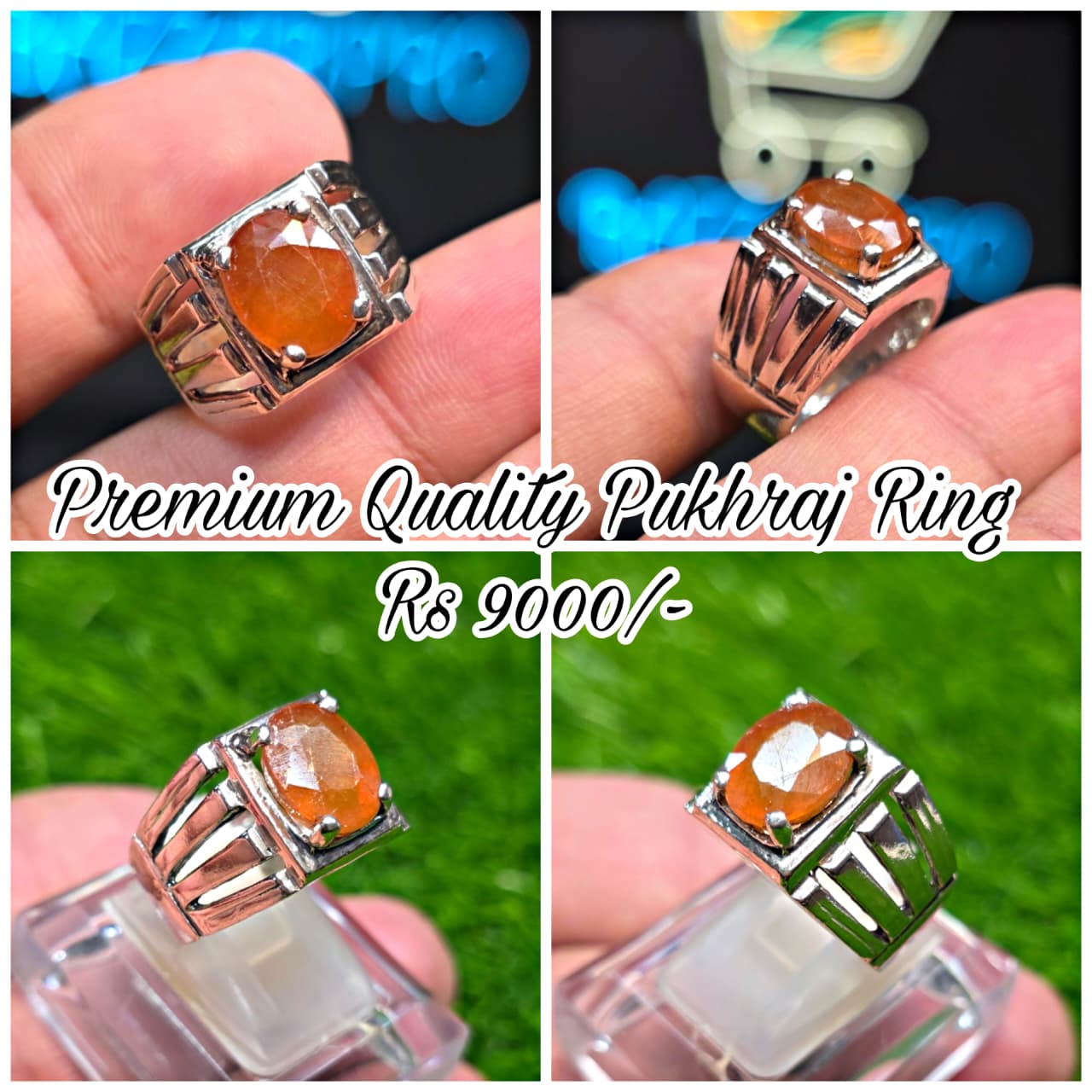Premium Quality Pukhraj Ring