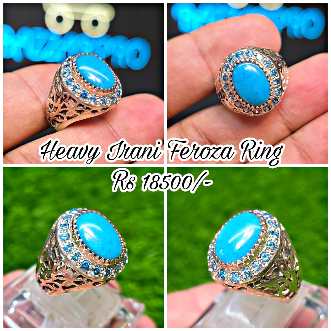 Premium Quality Irani Feroza Ring