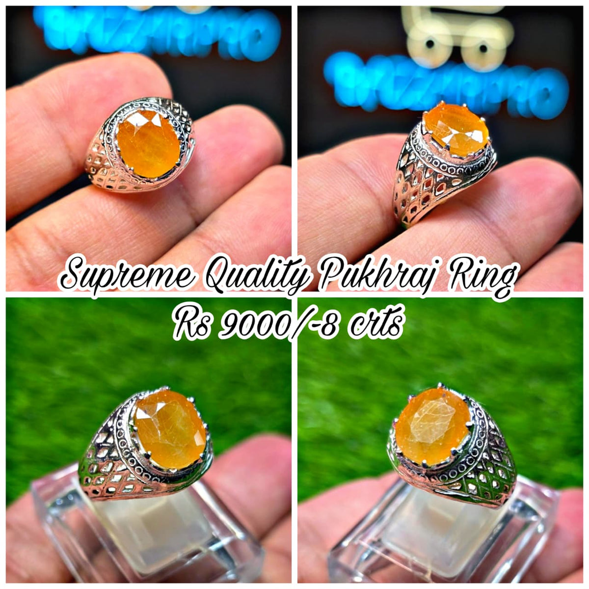 Supreme Quality Pukhraj Ring