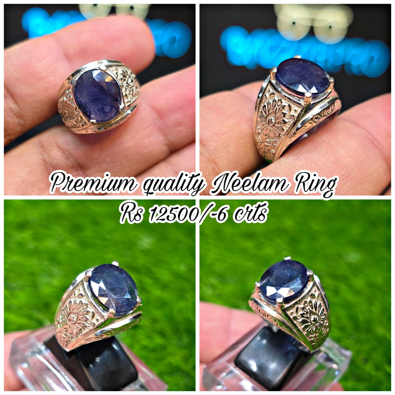 Premium Quality Neelam Ring