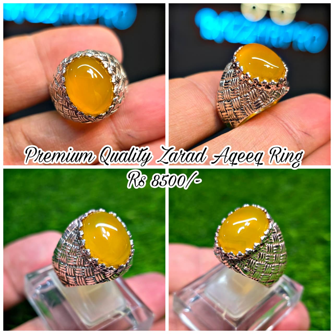 Premium Quality Zarad Aqeeq Ring