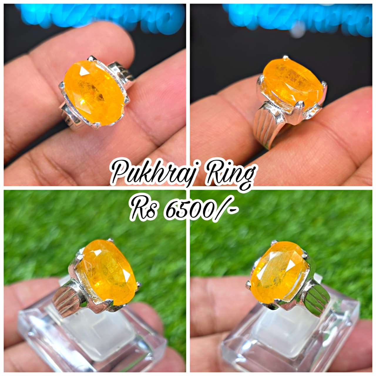 Premium Quality Pukhraj Ring