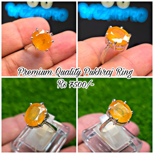 Premium Quality Pukhraj Ring