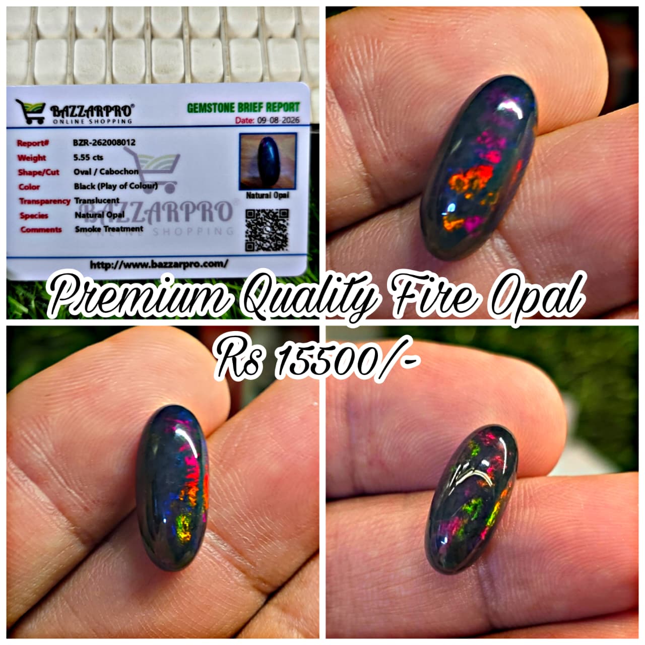 Premium Quality Opal Stone With Lab Certificate