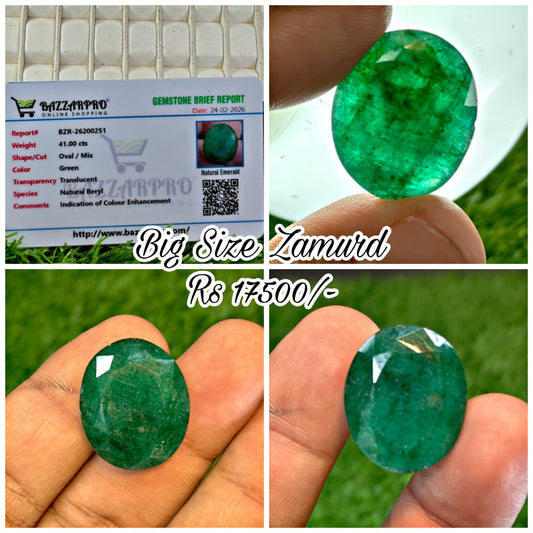 Premium Quality Zambian Zamurd With Lab Certifice