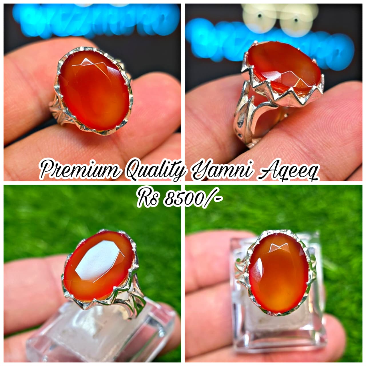 Premium Quality Yamni  Aqeeq Ring