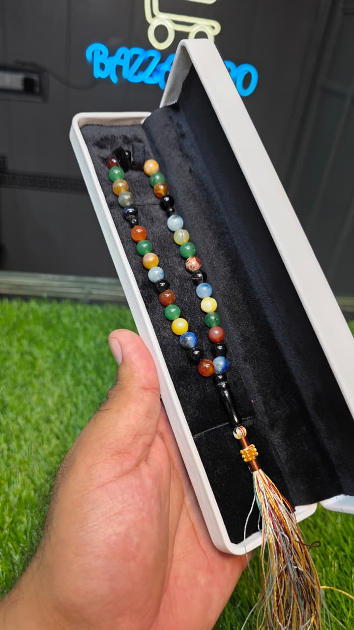 Natural Aqeeq Tasbeeh 33 Beads