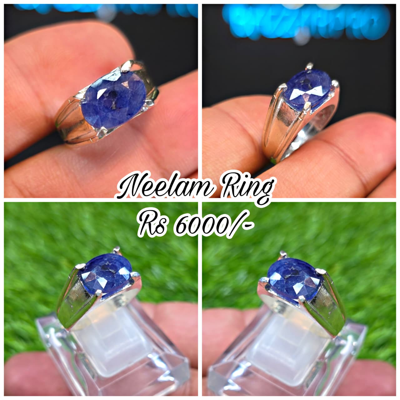 Premium Quality Neelam Ring