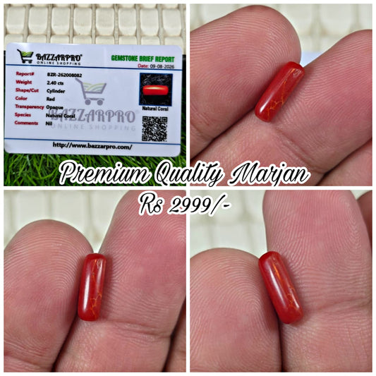 Premium Quality Marjan Stone With Lab Certificate