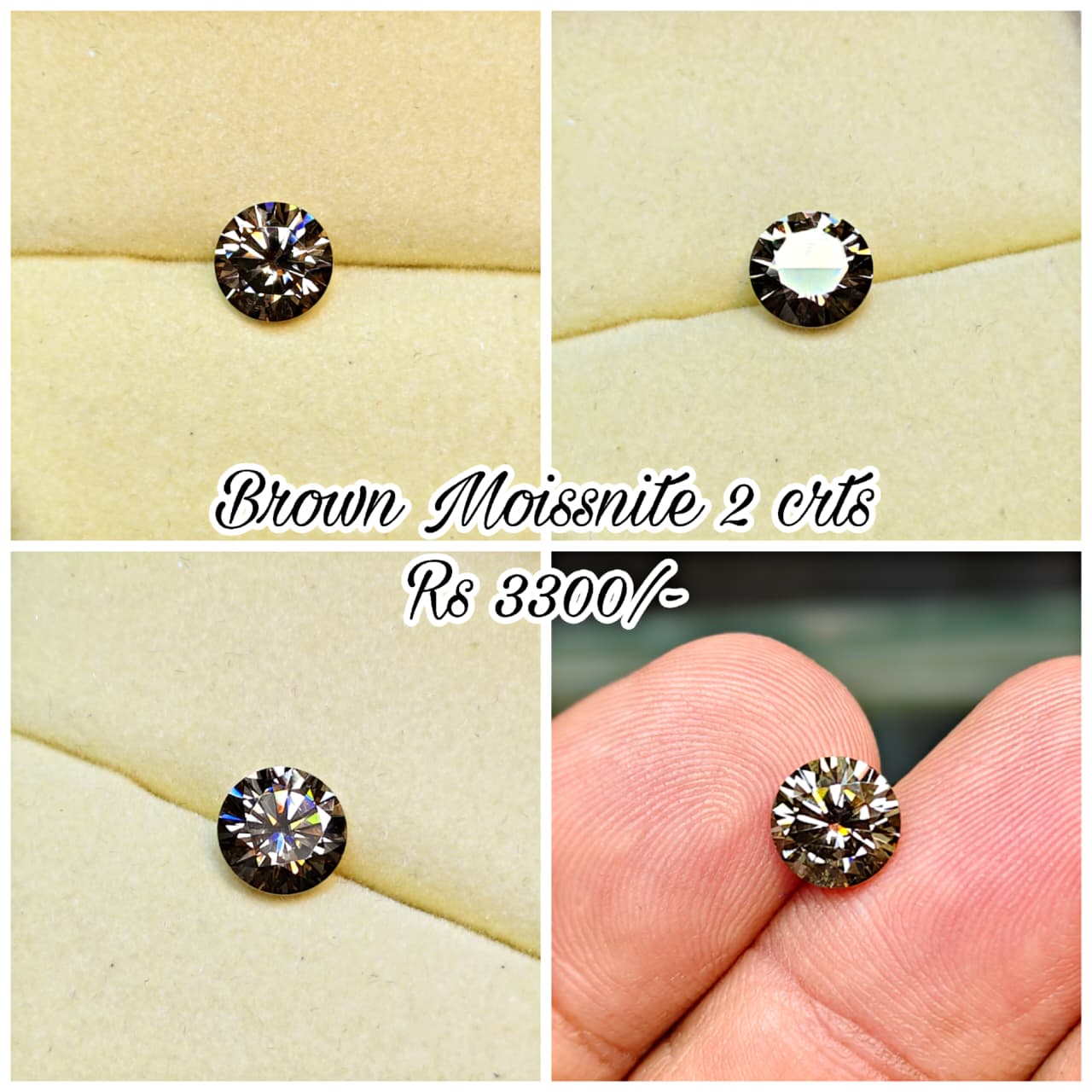 Brown Color Moissanite