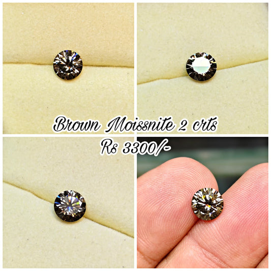 Brown Color Moissanite