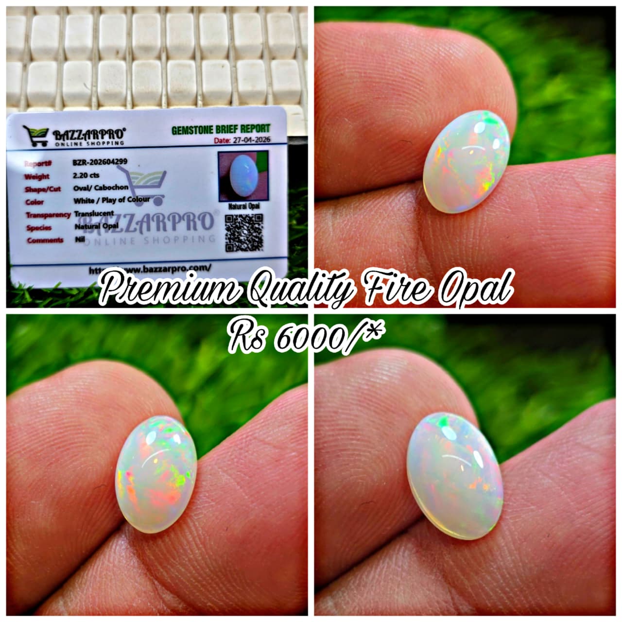 Premium Quality Opal With Lab Certificate