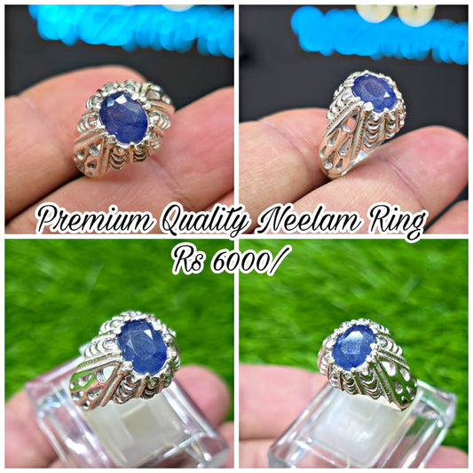 Premium Quality Neelam Ring