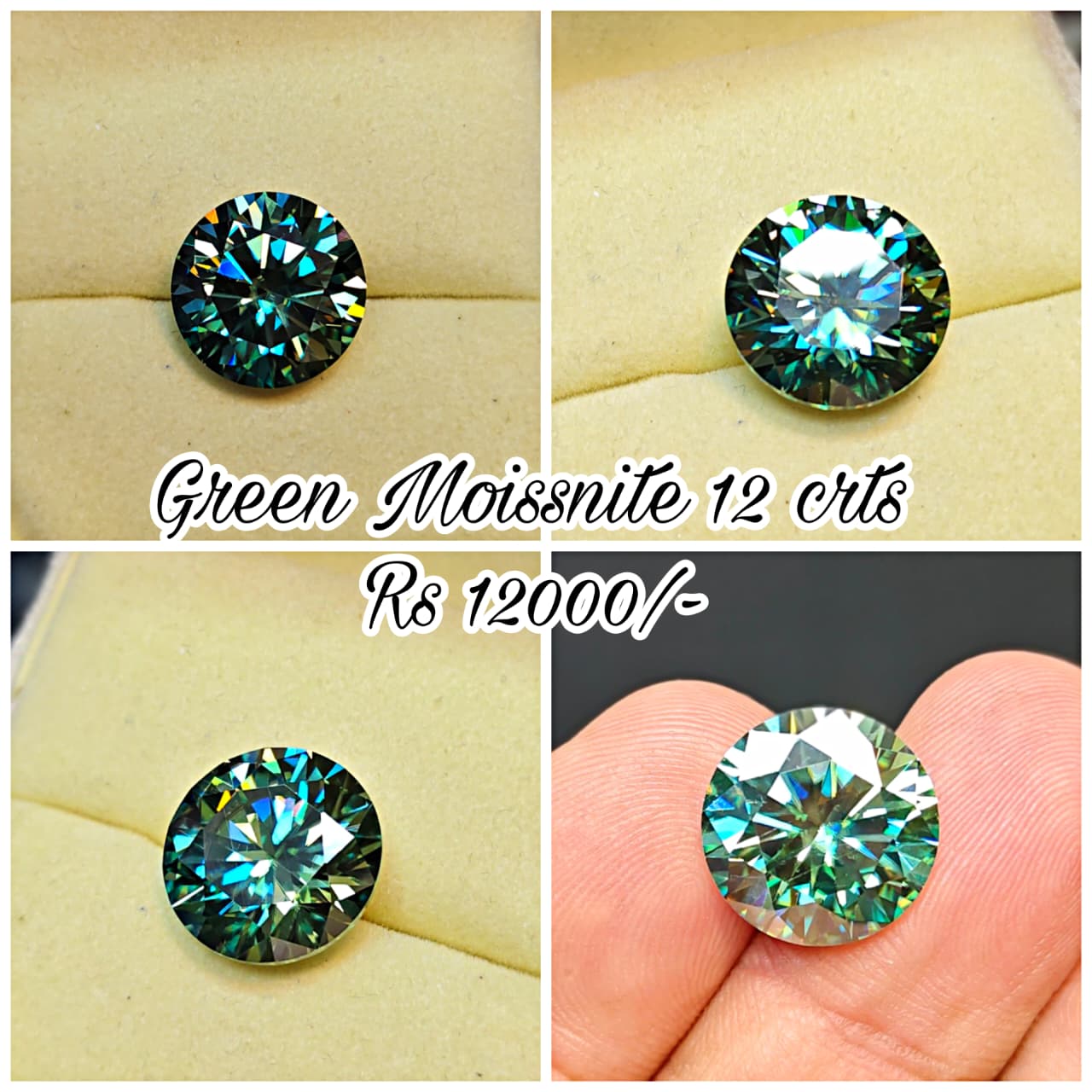 Green Color Moissanite