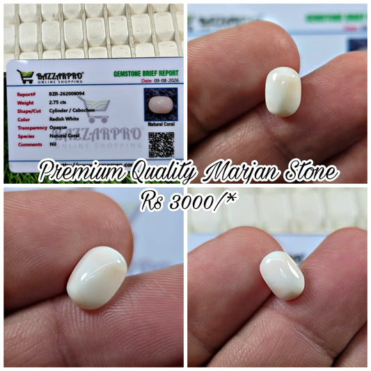 Premium Quality Marjan Stone With Lab Certificate