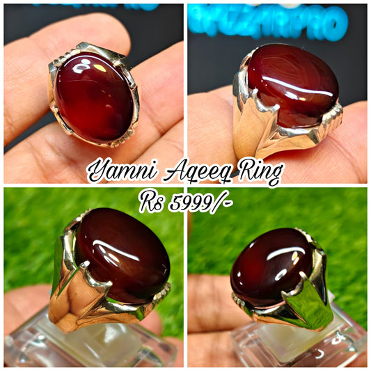 Premium Quality Yamni Aqeeq Ring