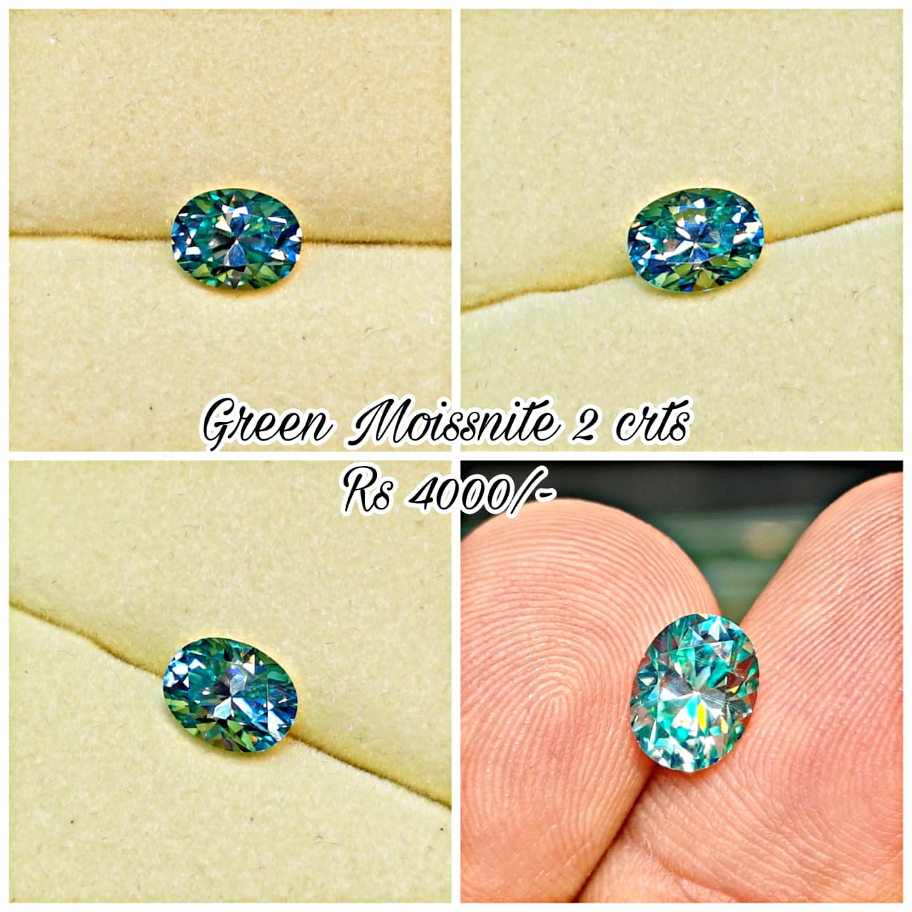 Green Color Moissanite