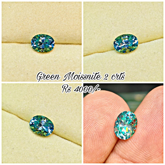 Green Color Moissanite