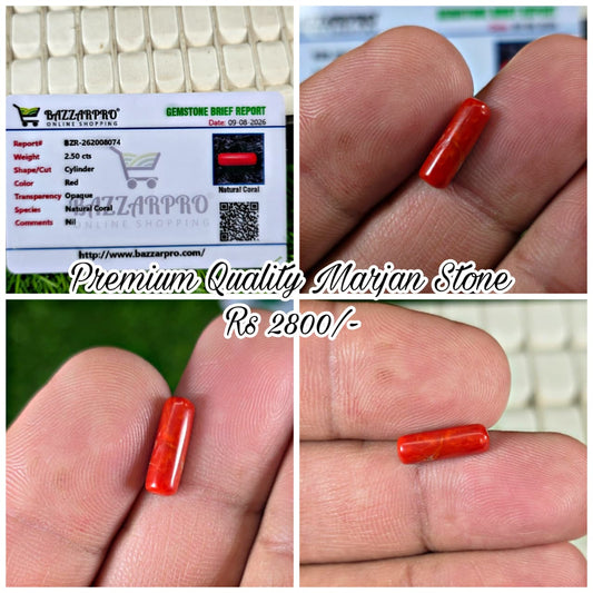 Premium Quality Marjan Stone With Lab Certificate
