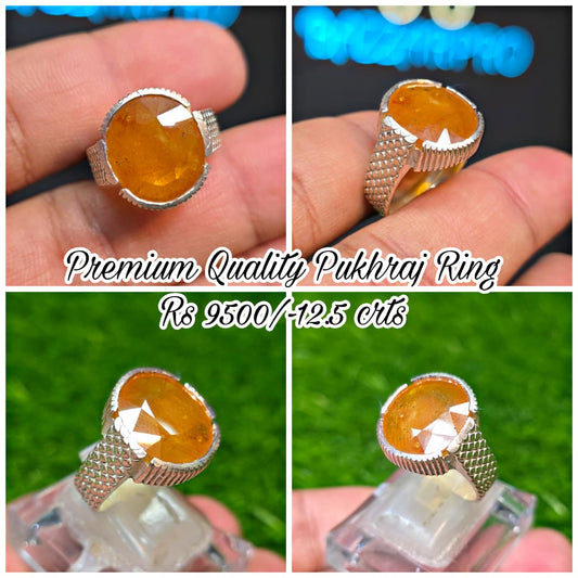 Premium Quality Pukhraj Ring