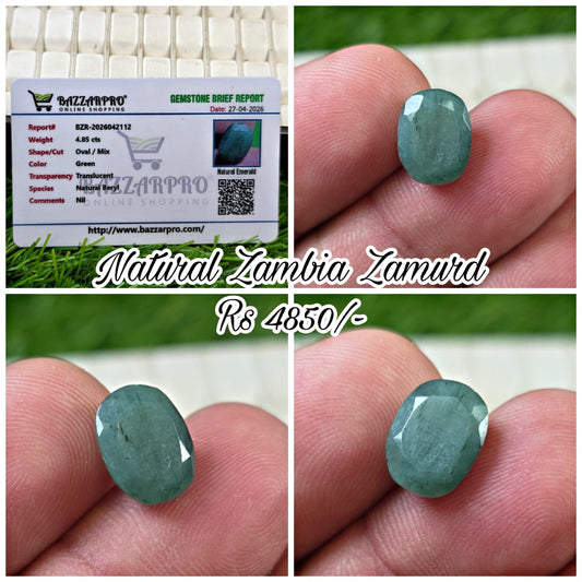 Premium Quality Zambia Zamurd With Lab Certificate