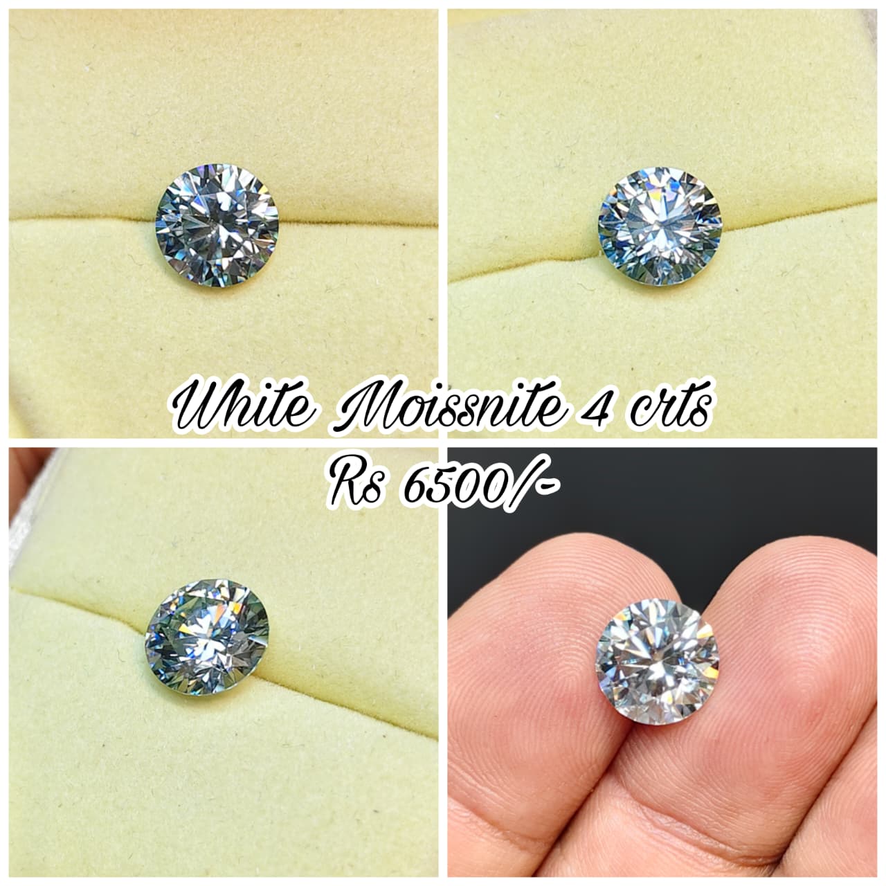 White Moissanite