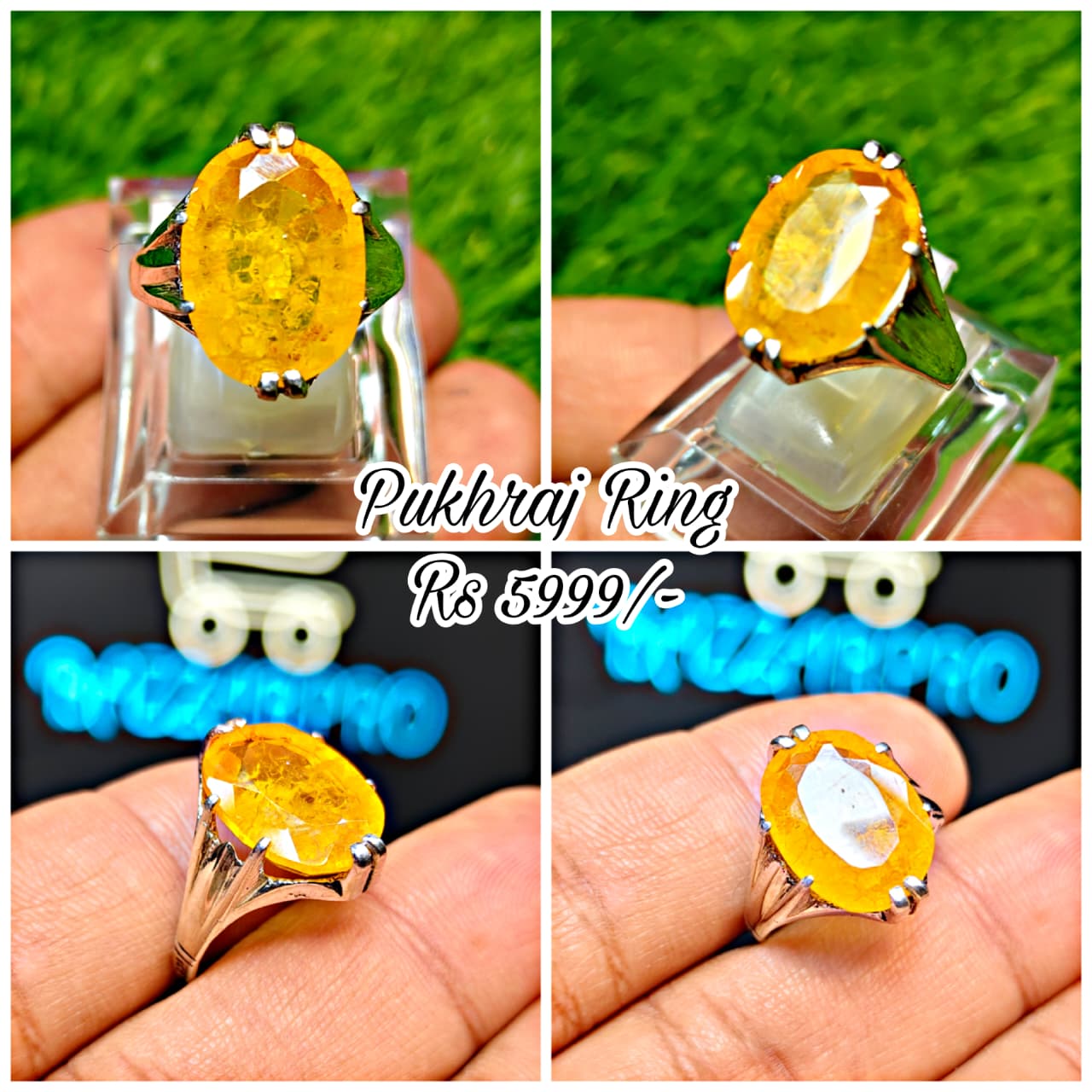 Premium Quality Pukhraj Ring
