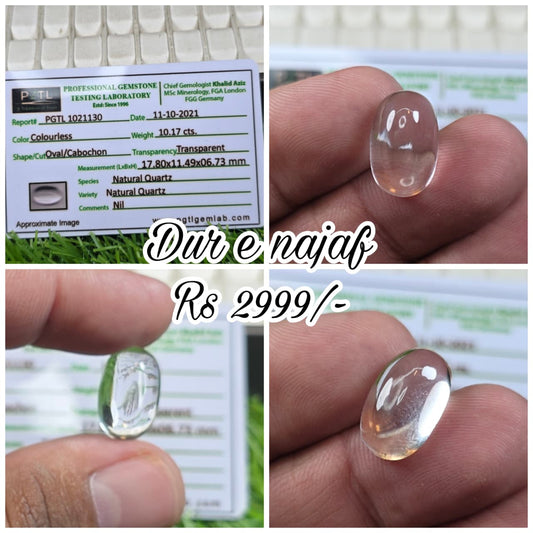 Natural Dur e Najaf Stone With Lab Certificate