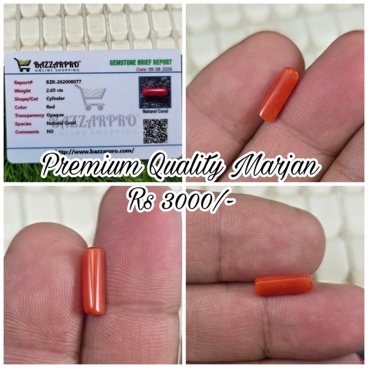 Premium Quality Marjan Stone With Lab Certificate