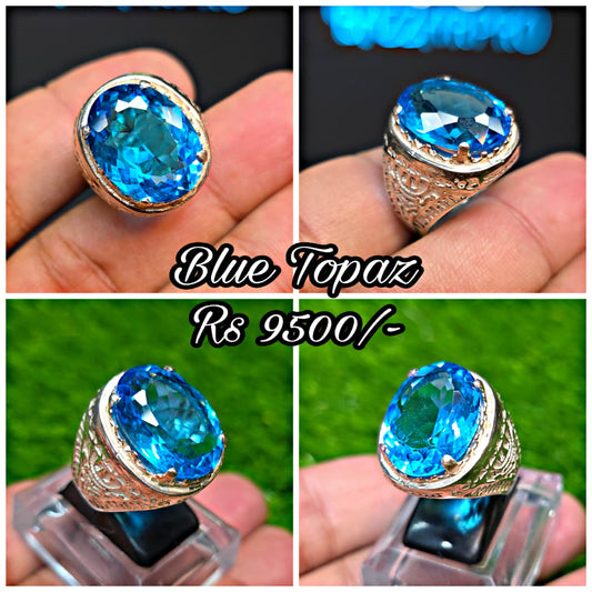 Premium Quality Blue Topaz Ring