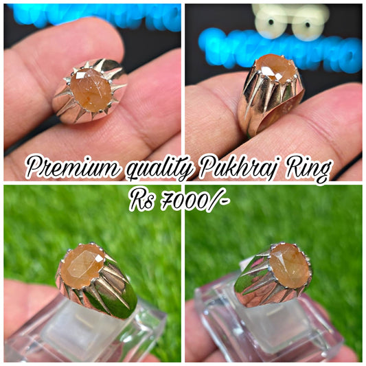 Premium Quality Pukhraj Ring