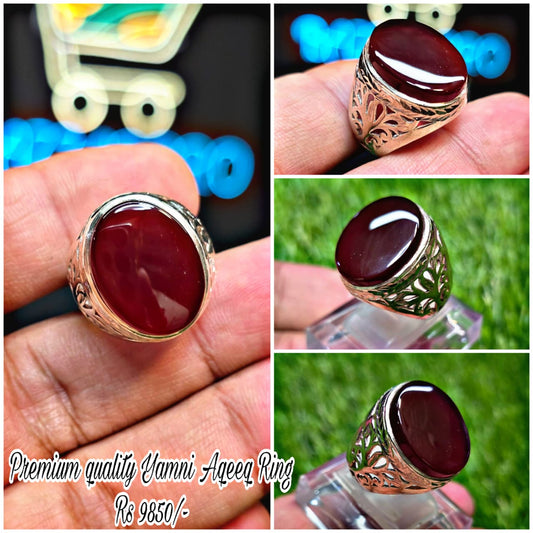 Premium Quality Yamni Aqeeq Ring