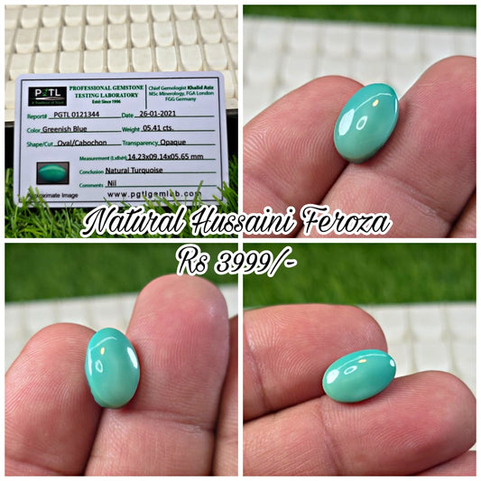 Natural Husani Feroza With Lab Certificate