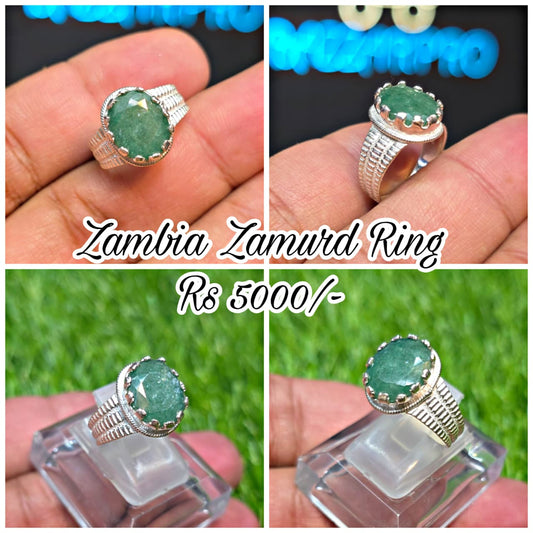 Premium Quality Zambia Zamurd Ring