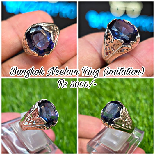 Premium Quality Neelam (Imitation) Ring