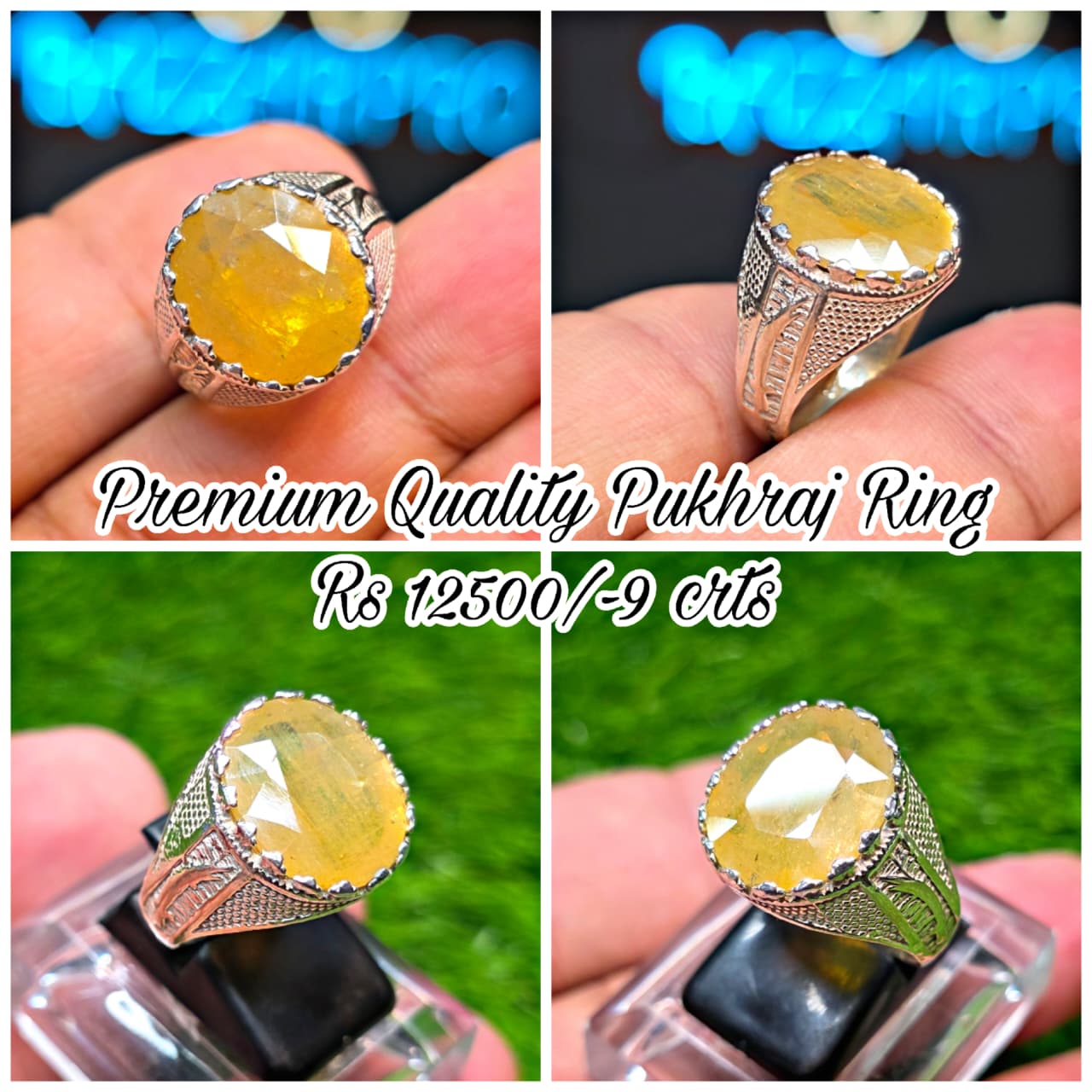 Premium Quality Pukhraj Ring