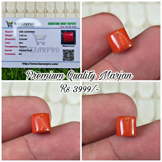 Premium Quality Marjan Stone With Lab Certificate