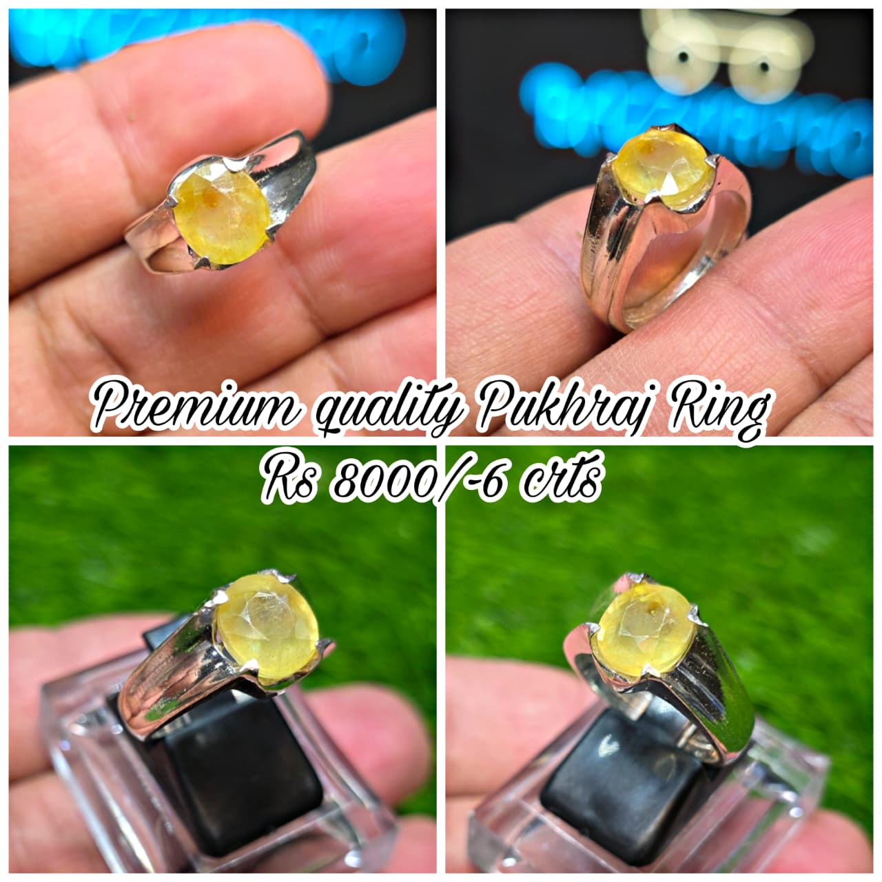 Premium Quality Pukhraj Ring