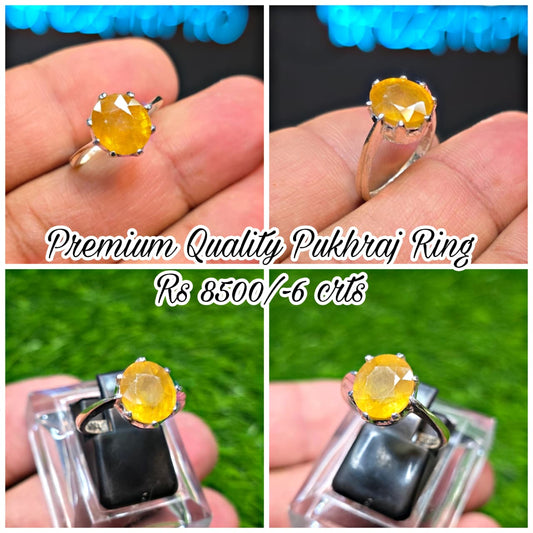 Premium Quality Pukhraj Ring