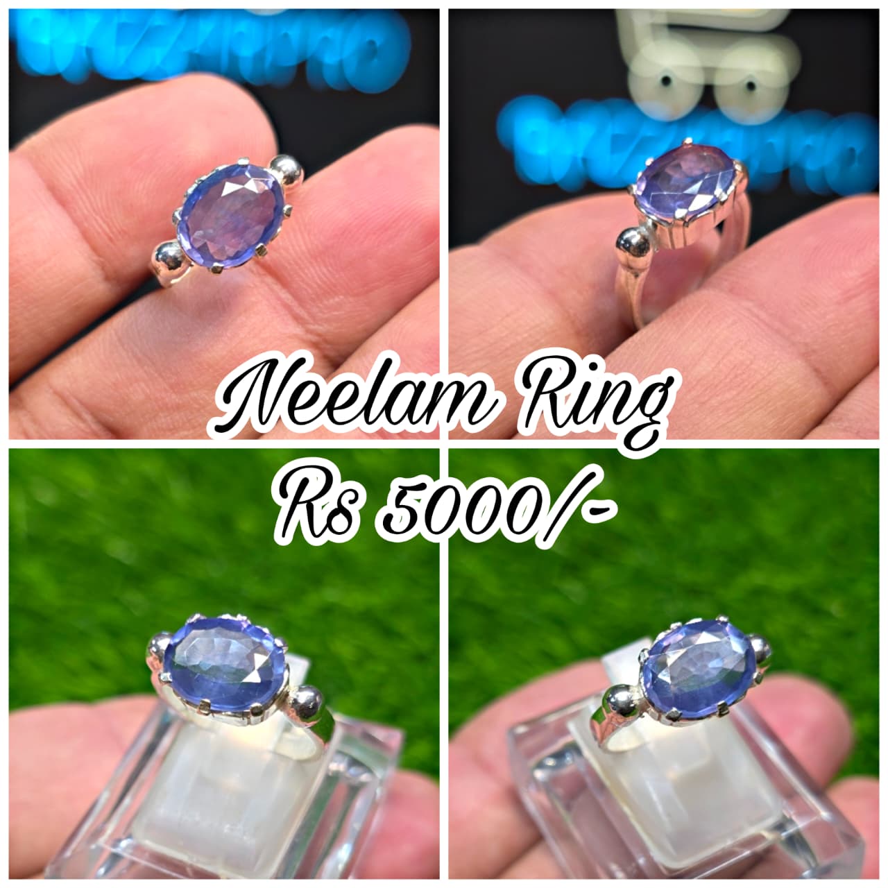 Premium Quality Neelam Ring