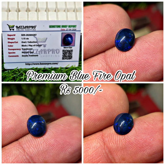 Premium Quality Blue Opal With Lab Certificate
