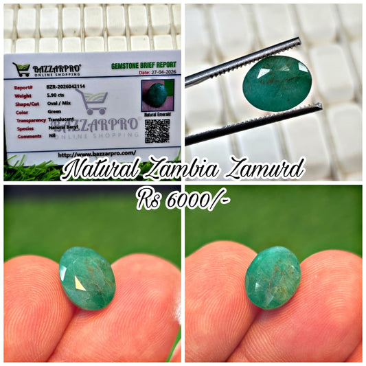 Premium Quality Zambia Zamurd With Lab Certificate
