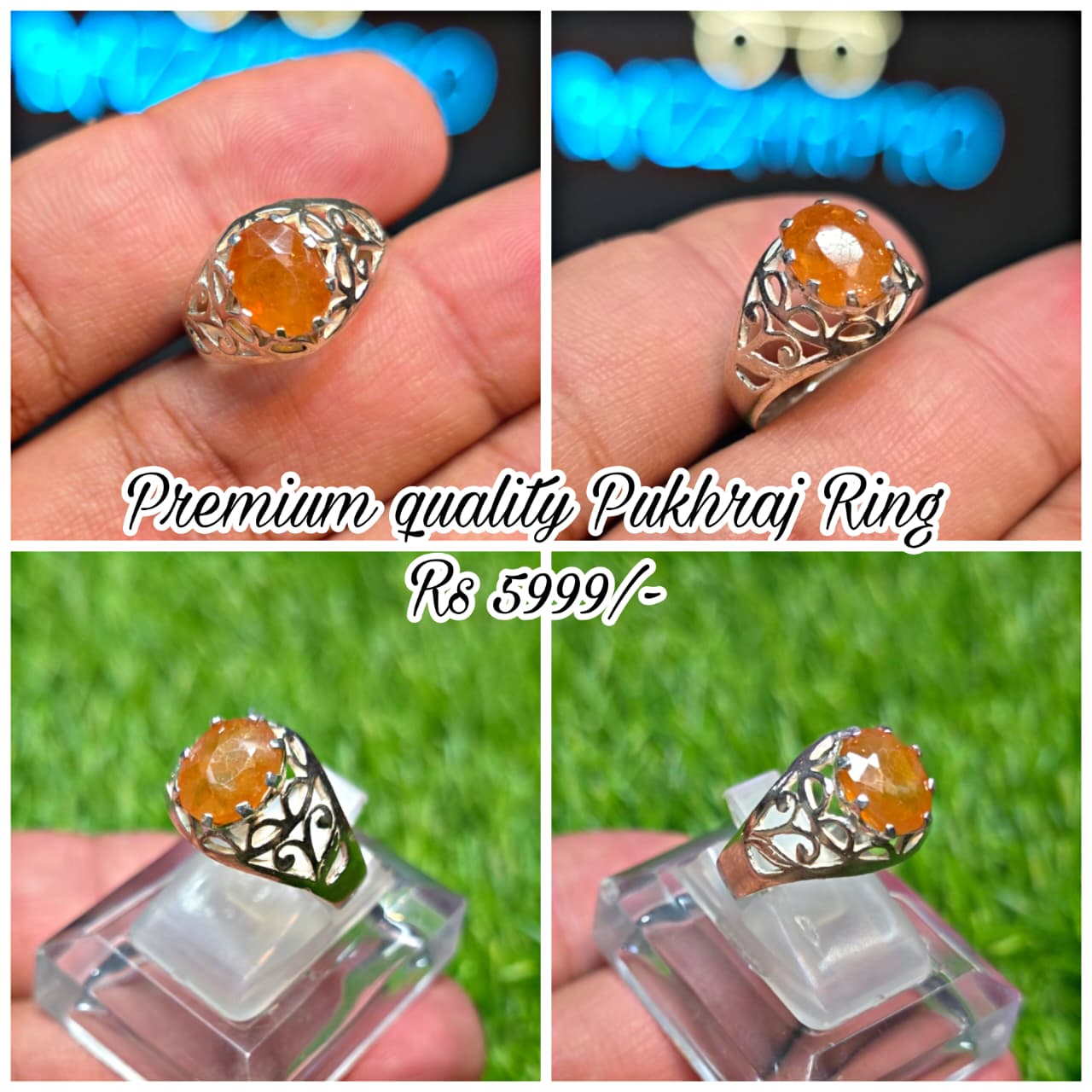Premium Quality Pukhraj Ring