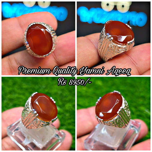 Premium Quality Yamni  Aqeeq Ring