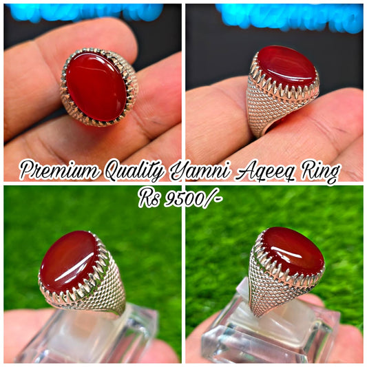 Premium Quality Yamni Aqeeq Ring