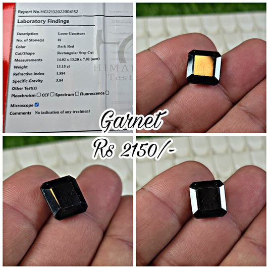 Garnet Stone With Lab Certificate