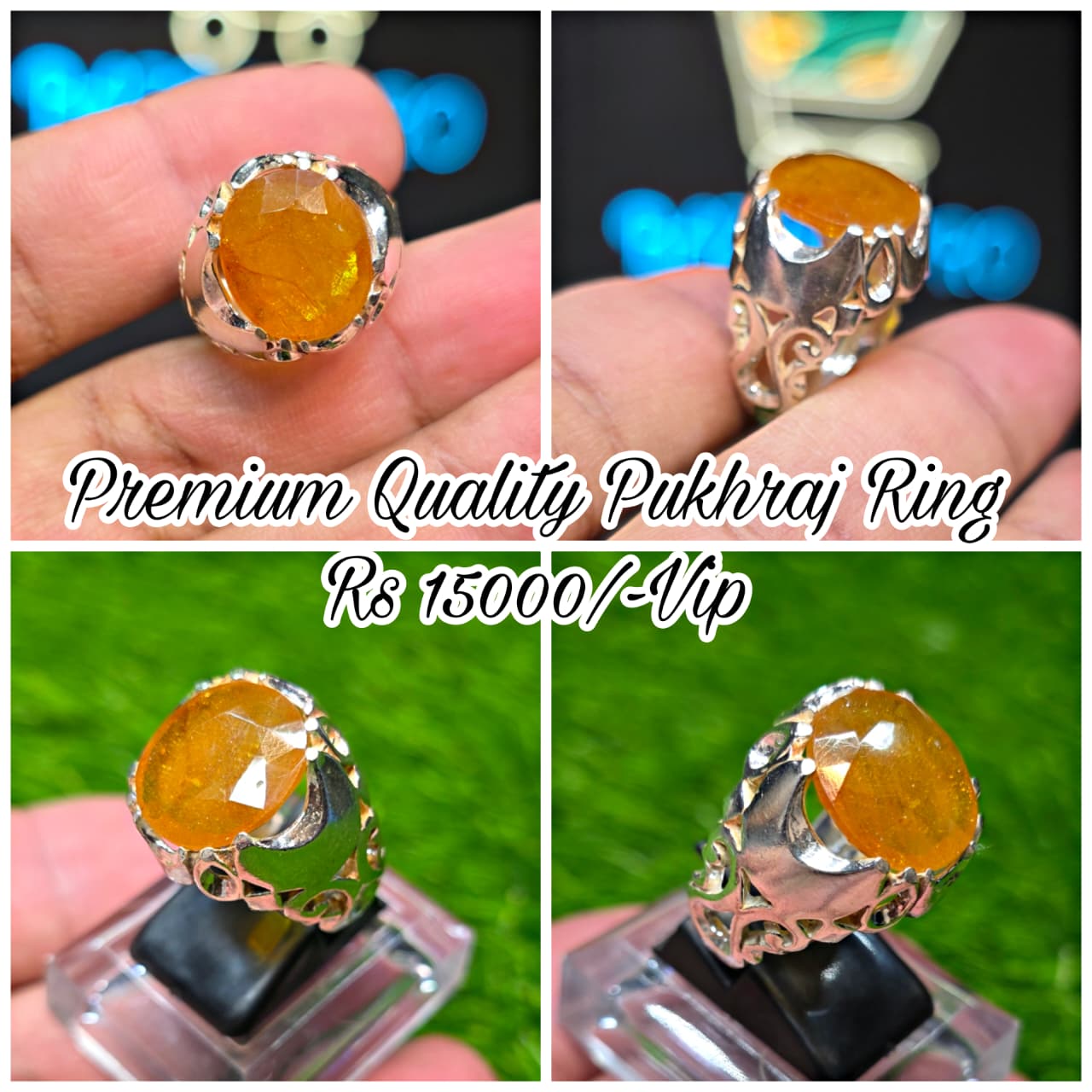 Premium Quality Pukhraj Ring